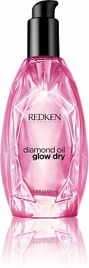 Redken Diamond Oil Glow Dry - Термозащитное масло, ускоряющее укладку 100 мл