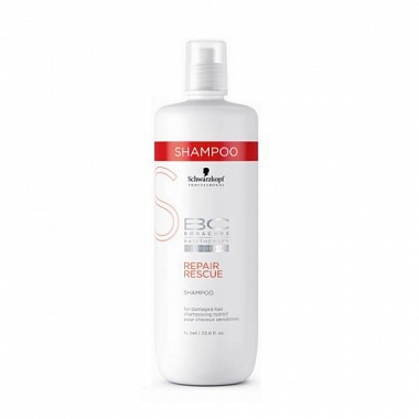 Bonacure Repair Rescue Shampoo - Шампунь Спа­сительное Восстановление 1000мл